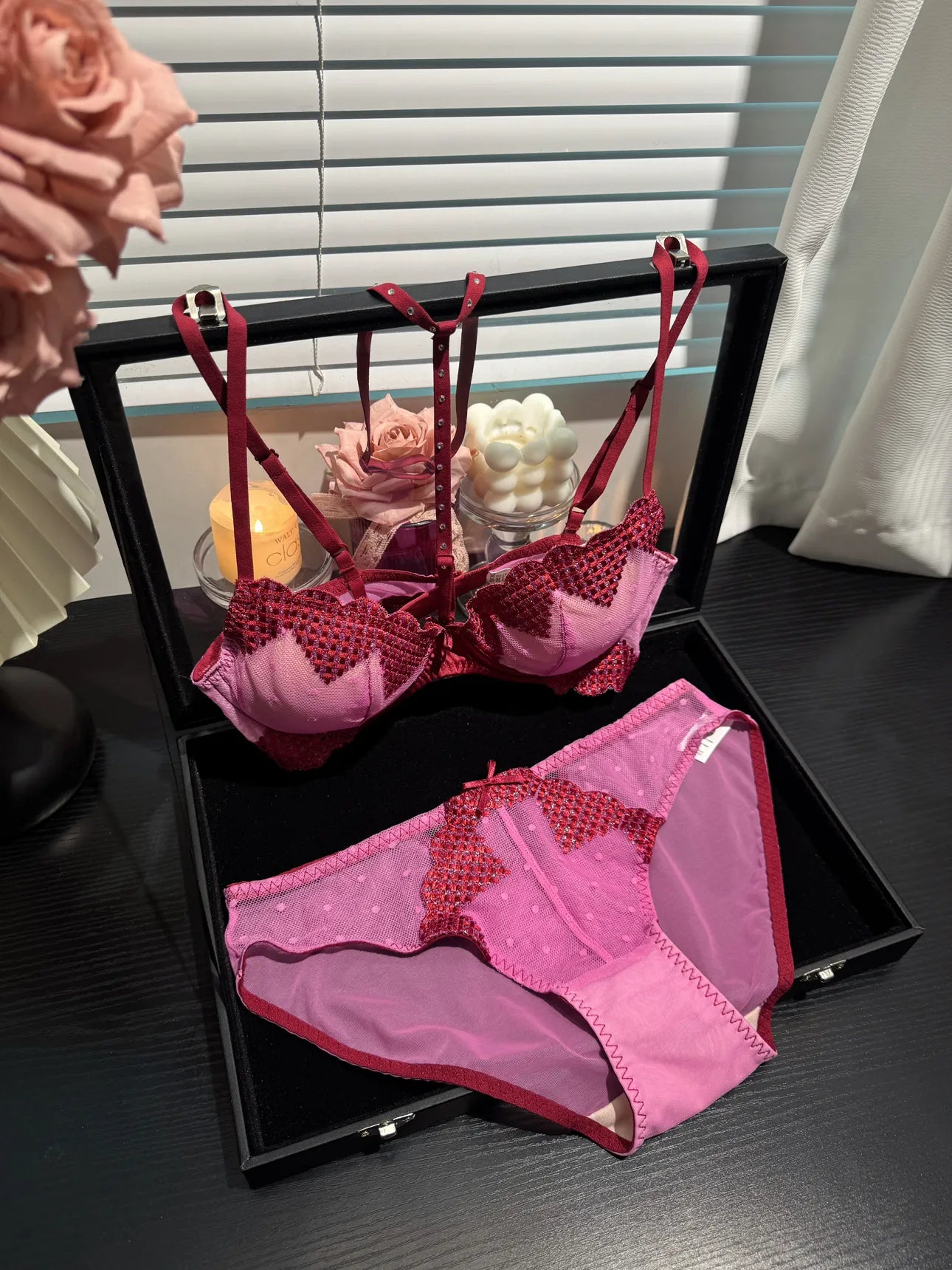 Barbie Pink Lingerie Set with Detachable Choker