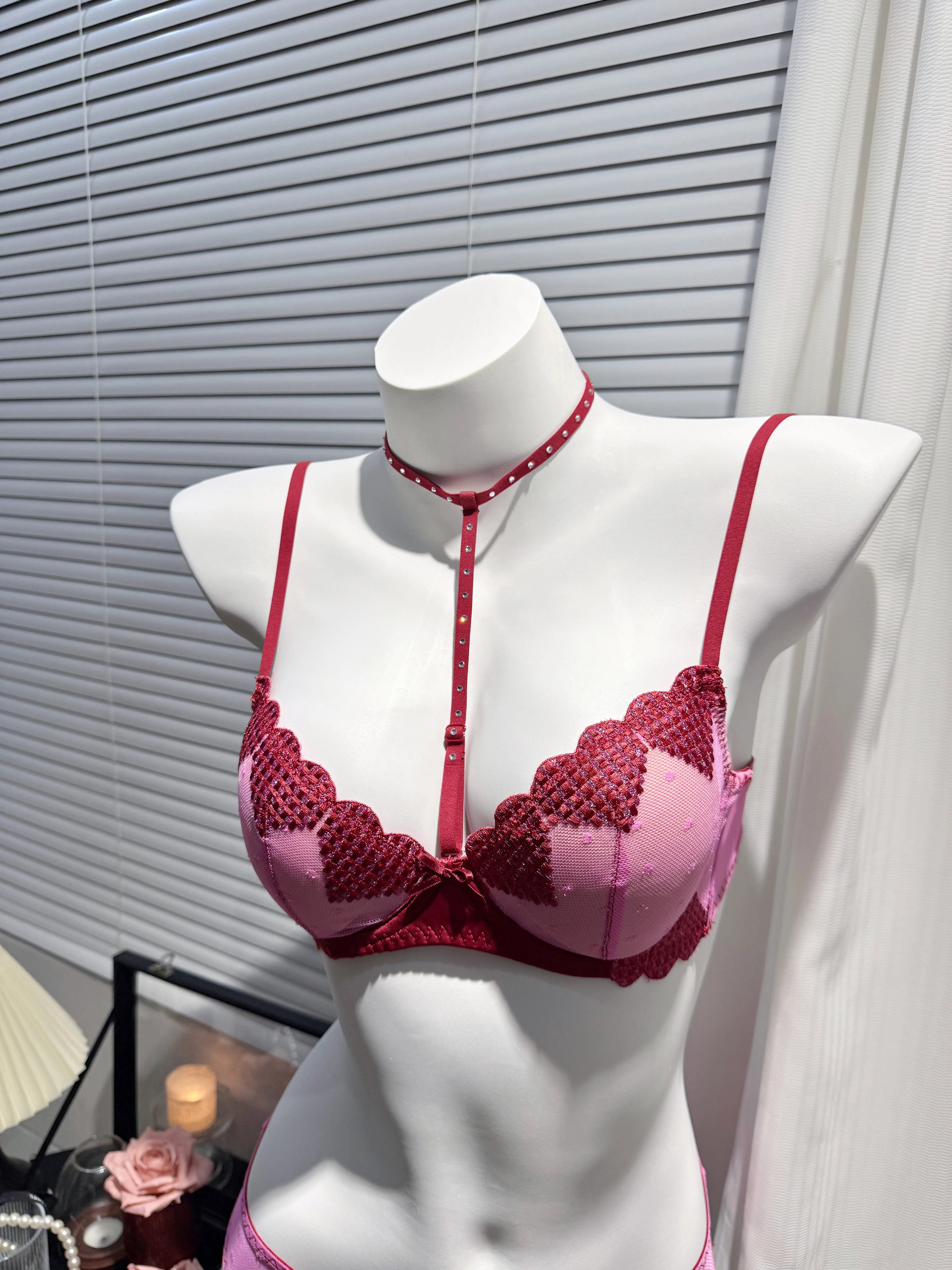 Barbie Pink Lingerie Set with Detachable Choker