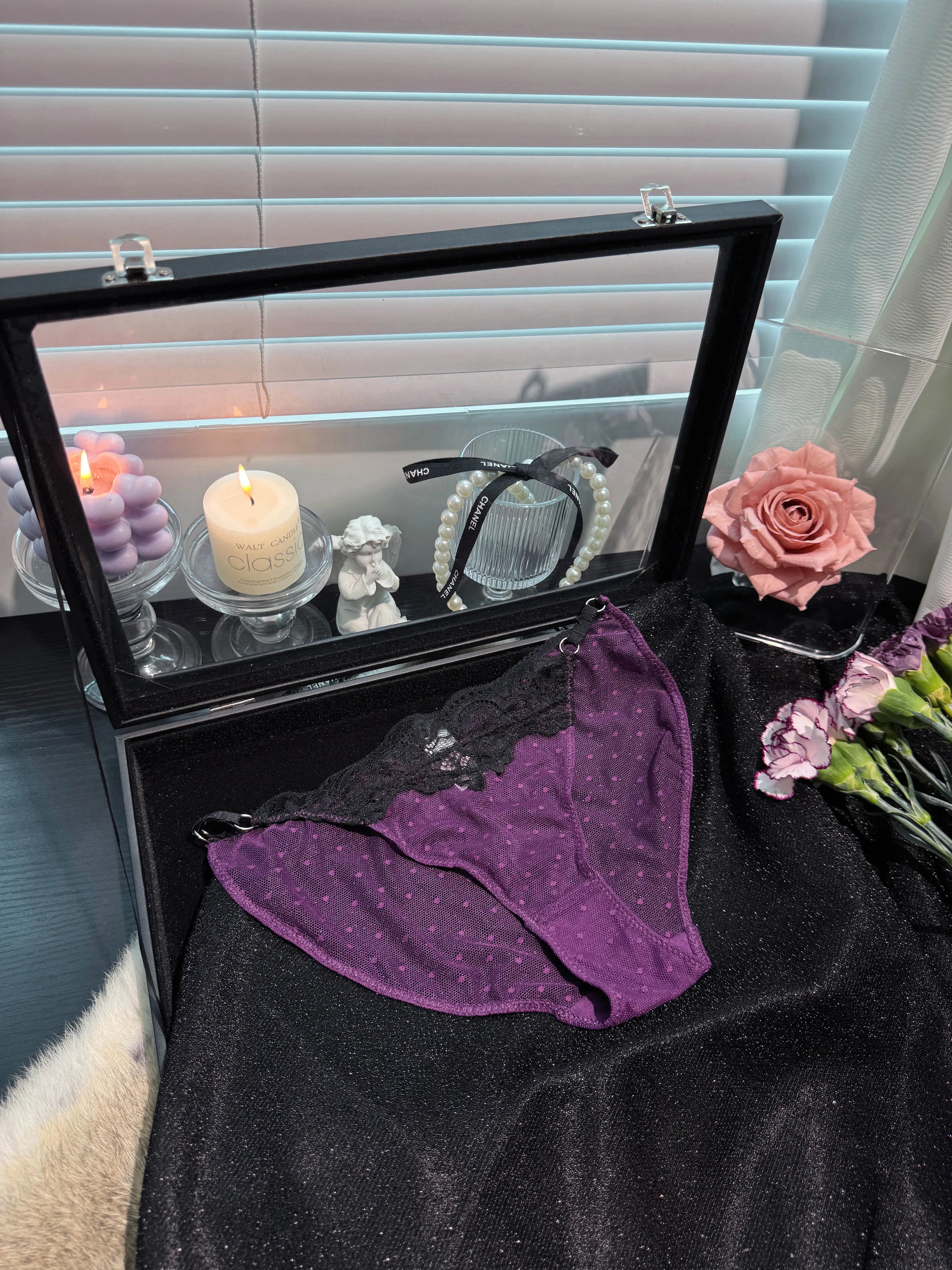 Purple Series Lace Panties( 3-Pack, One Size)