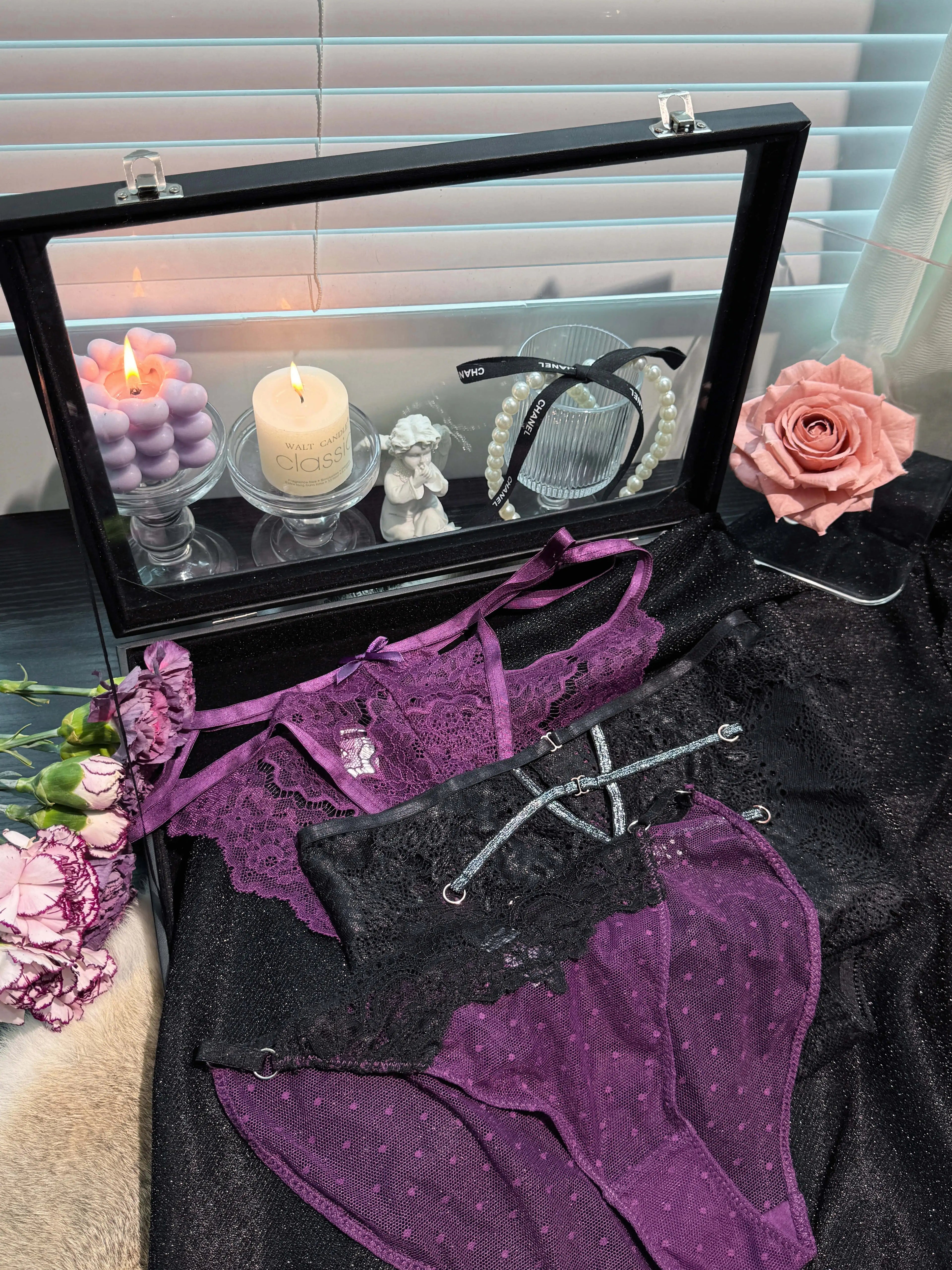 Purple Series Lace Panties( 3-Pack, One Size)