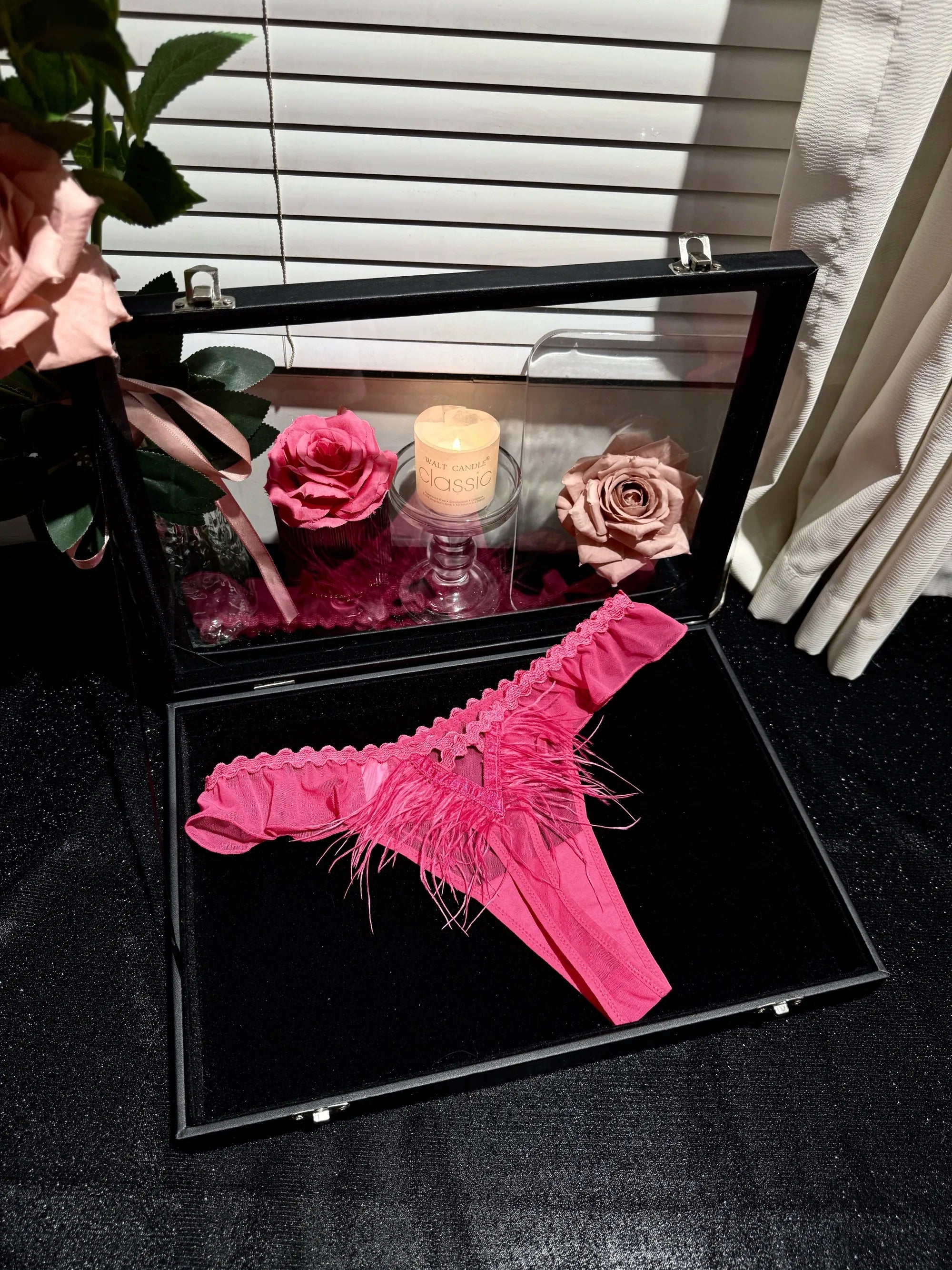Rose Sexy Lace & Satin Panties( 3-Pack, One Size)